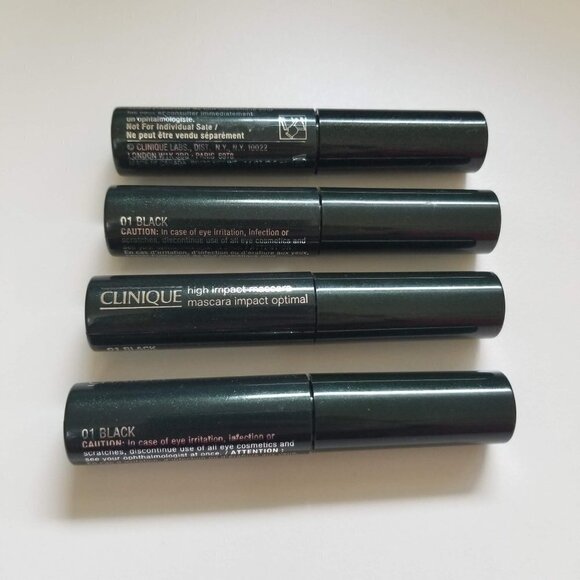 NEW Clinique High Impact Mascara Stick Black Eye Beauty Makeup 4 Pieces - Picture 3 of 7